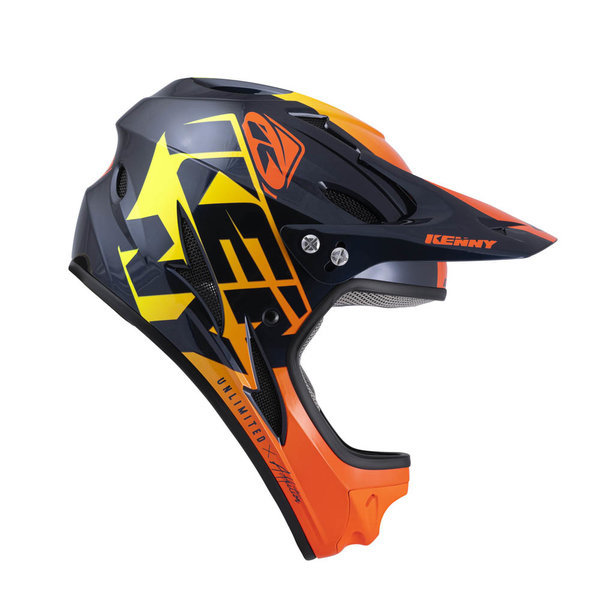 Down Hill Helmet Graphic Orange 2022