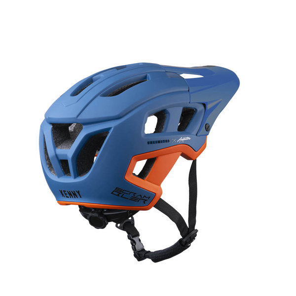 Scrambler Helmet For Adult Blue Orange 2023