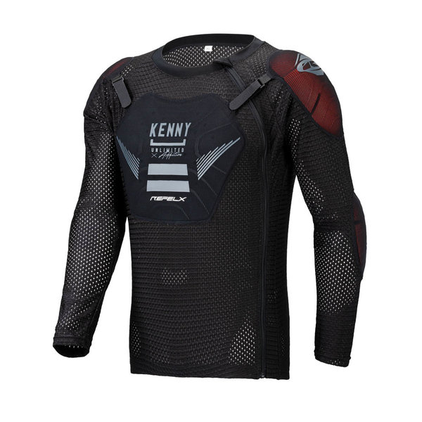 Kid BMX Reflex Safety Jacket Black / CE approved