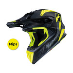 Titanium Helmet Carbon Graphic Neon Yellow