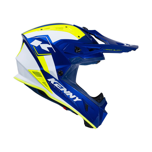 Titanium Helmet Graphic Navy Neon Yellow 2024