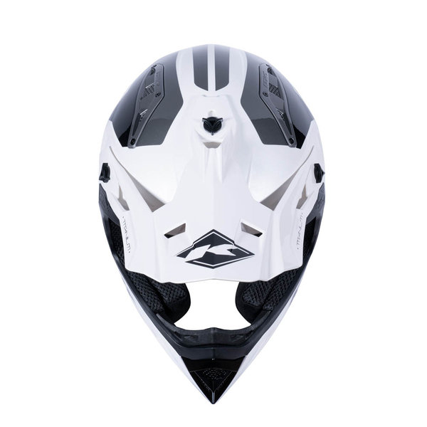 Titanium Helmet Graphic White Black 2024