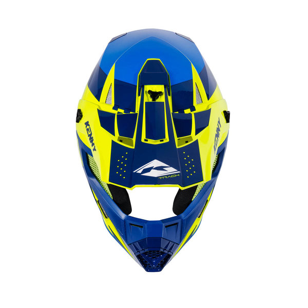 Track Helmet Graphic For Adult Navy Neon Yellow 2023