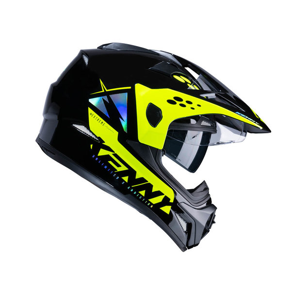 Extreme Helmet Graphic Glossy Neon Yellow