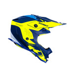 Track Helmet For Kid Navy Neon Yellow 2023