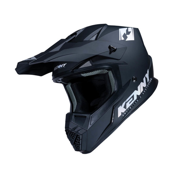 Track Helmet Solid Matt Black Holographic