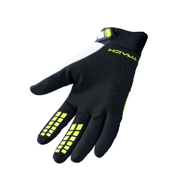 Track Gloves For Adult Black Neon Yellow 2023