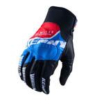 Defender Gloves Black Blue Red