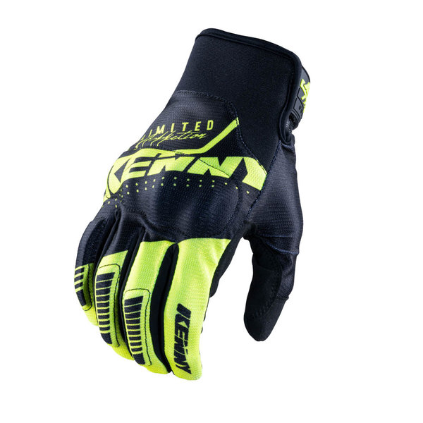 Defender Gloves Black Neon Yellow