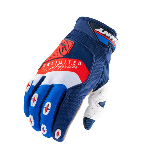 Safety Gloves Navy White Red