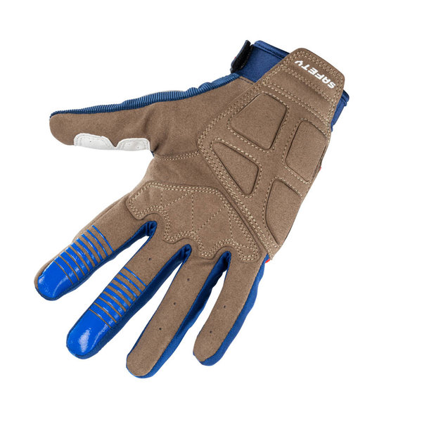 Safety Gloves Navy White Red