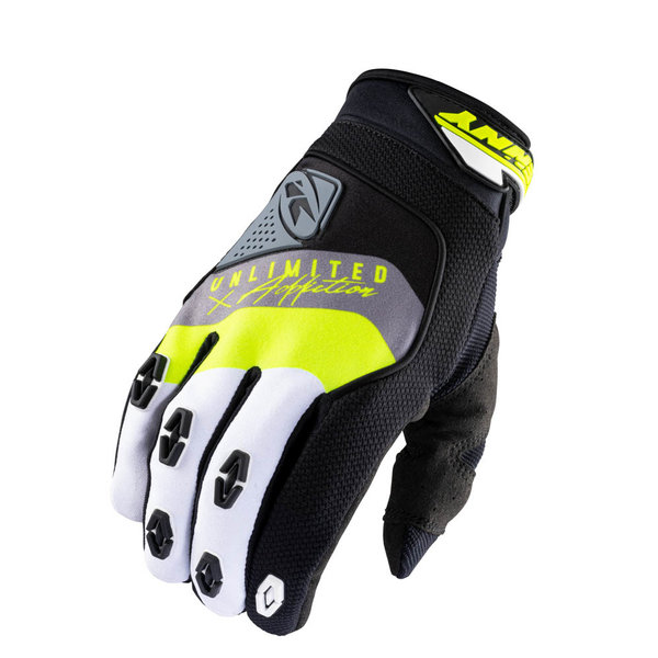 Safety Gloves Black Grey Neon Yellow