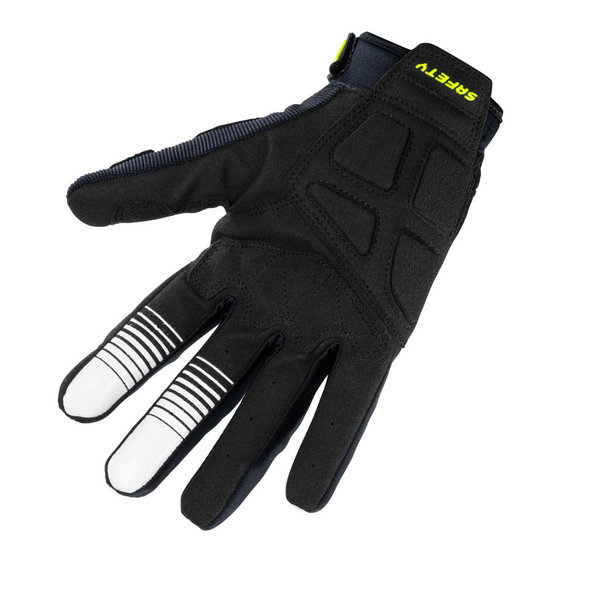 Safety Gloves Black Grey Neon Yellow