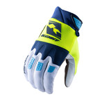 Track Gloves For Kid Navy Neon Yellow 2023
