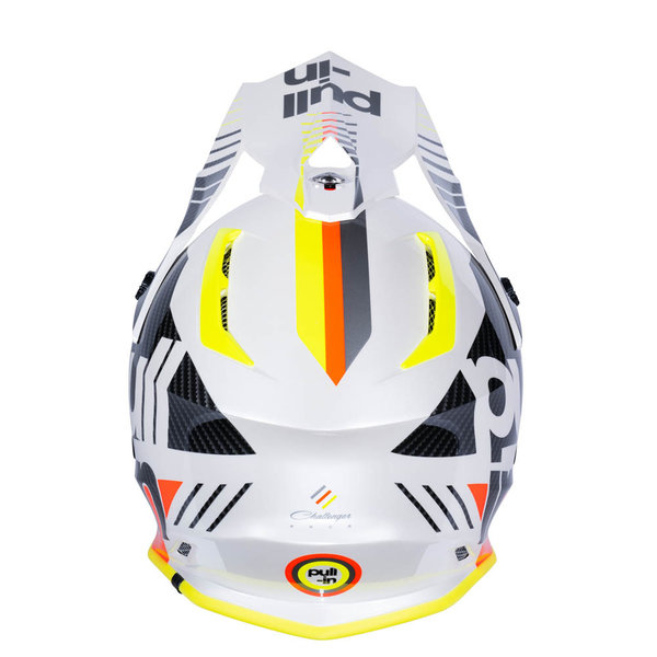 Pull In Helmet For Adult Race White Neon Yellow 2023