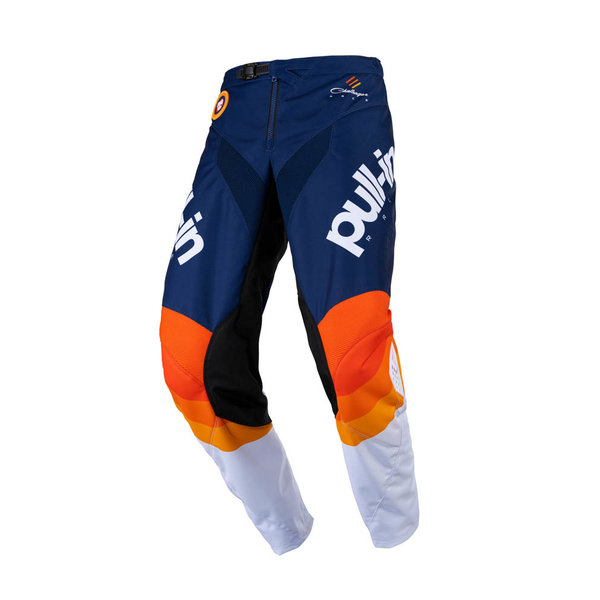 Pull In Race Pants For Kid Orange Navy