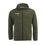 Core Hoody With Zip Kaki