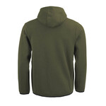 Core Hoody With Zip Kaki