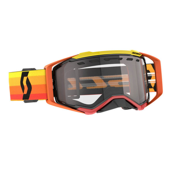 Scott Goggle Prospect Enduro  ( Double Ventilated Lens) Orange/Yellow Clear Works