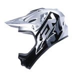 Graphic Downhill Helmet Silver 2023