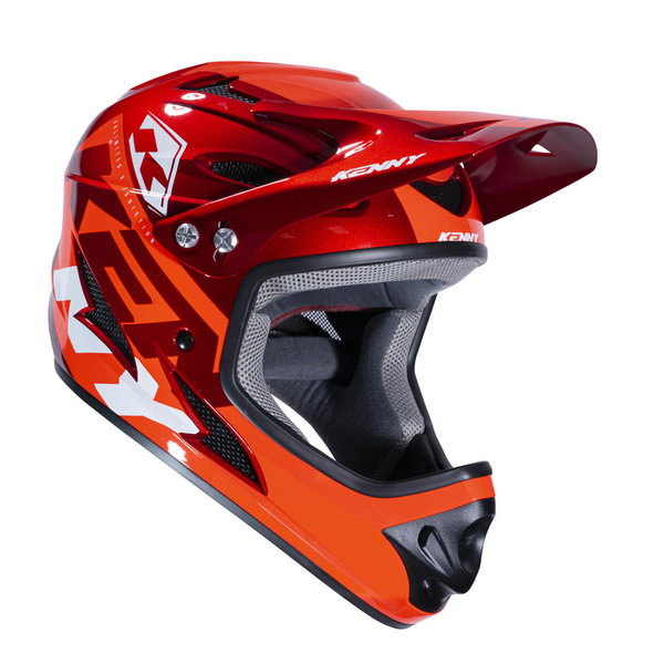 Graphic Downhill Helmet Red