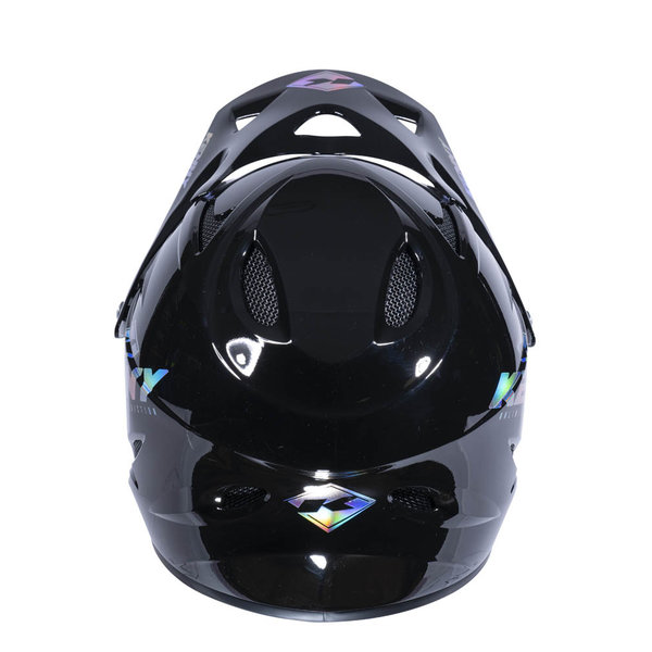 Graphic Downhill Helmet Holographic Black