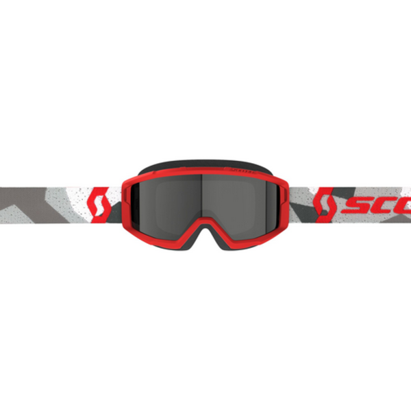 Scott Goggle Primal Enduro ( Sand Dust)  Red with White elastic / Dark Grey Works (For Desert And Beach )