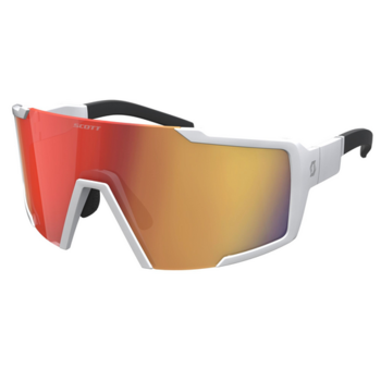 Scott Sunglasses Shield White Matt Red Chrome Works