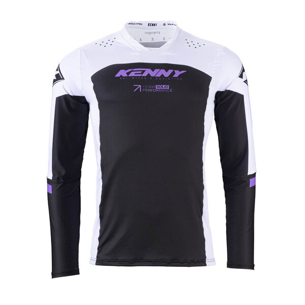 Performance Jersey Solid Black Purple
