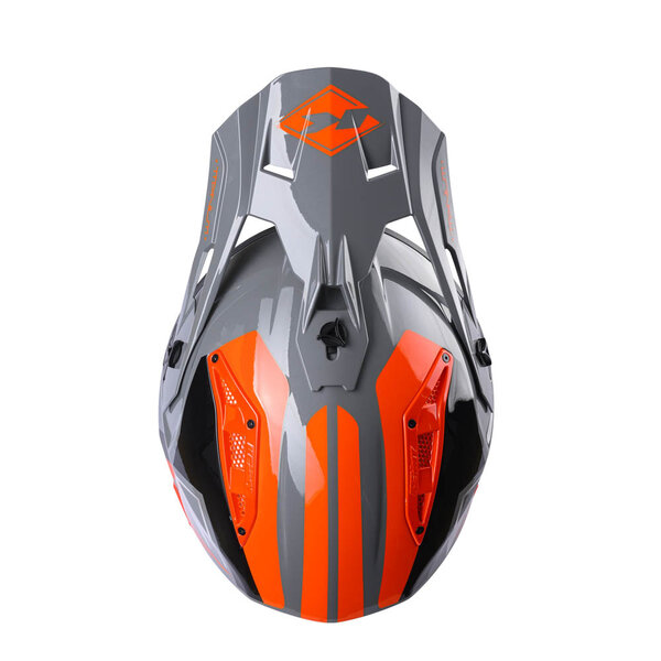 Titanium Graphic Helmet Grey Orange