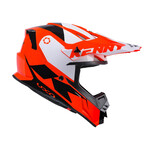 Track Graphic Helmet For Adult Fluo Red / Orange 2024