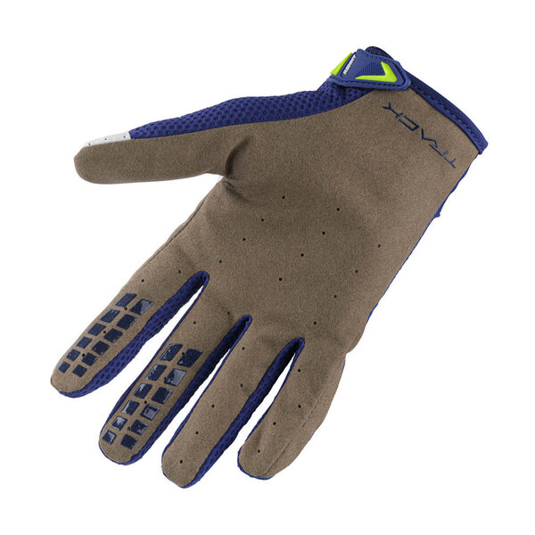 Track Gloves For Adult Navy Neon Yellow 2024