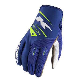 Track Gloves For Kids Navy Neon Yellow 2024