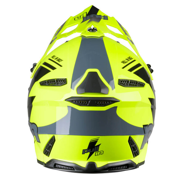 Pull In Helmet For Adult Race Neon Yellow 2024