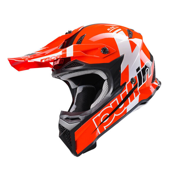 Pull In Helmet For Kid Race Neon Red 2024