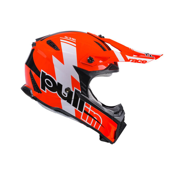 Pull In Helmet For Kid Race Neon Red 2024
