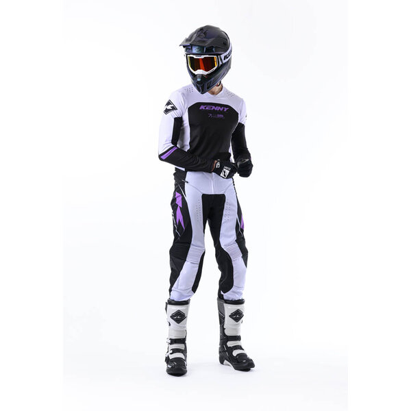Performance Jersey Solid Black Purple