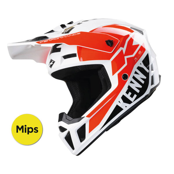 Performance Graphic Helmet White Red 2024