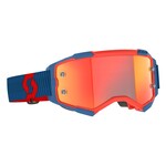 Scott Goggle Fury Dark Blue/Neon Red Orange Chrome Works