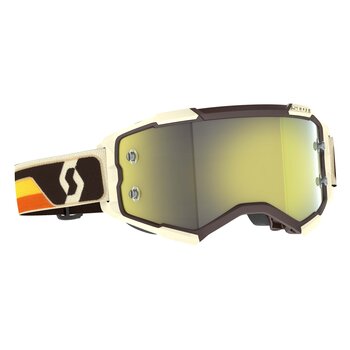 Scott Goggle Fury Deep Brown/Beige Yellow Chrome Works