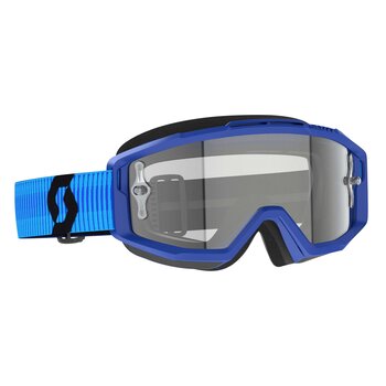 Scott Goggle Split OTG Blue/Black Clear Works (Speciaal Voor Brildragers)