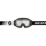 Scott Goggle Split OTG Premium Black/White Clear Works (Speciaal Voor Brildragers)