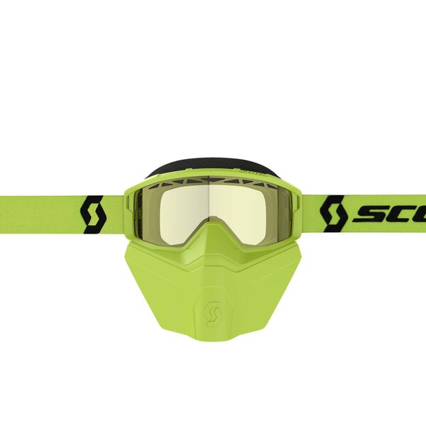 Scott Goggle Primal Safari Facemask Yellow/Black - Yellow lens