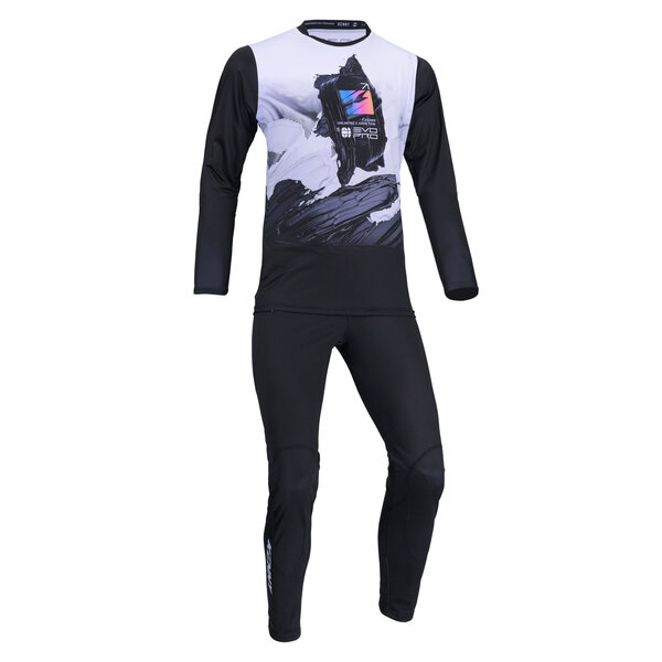 BMX Evo Pro Jersey For Kid Black / white 2024