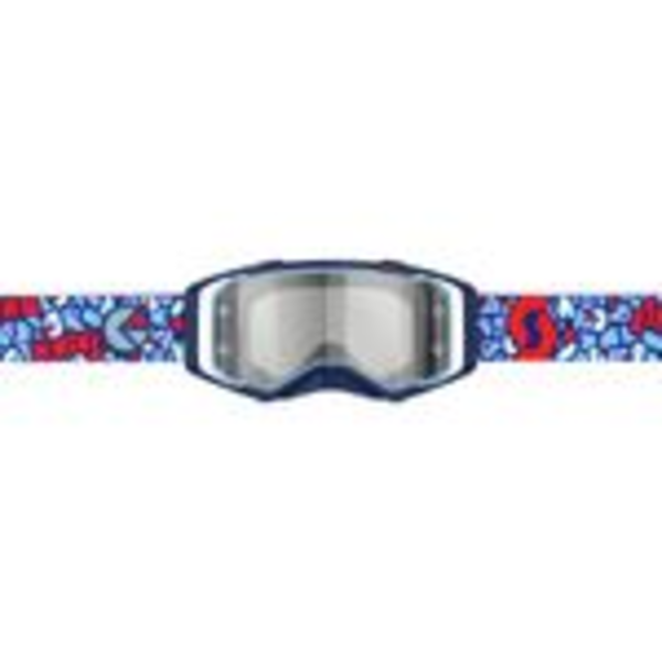 LIMITED Scott X Ethika Goggle Prospect blue/red  - silver chrome works lens