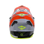 Track Helmet Graphic Grey Orange