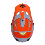 Track Helmet Graphic Grey Orange