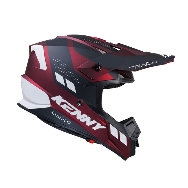 Track Helmet Graphic Candy Red Matt