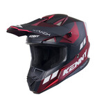 Track Helmet Graphic Candy Red Matt