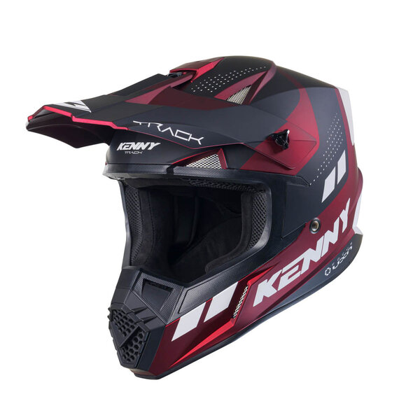 Track Helmet Graphic Candy Red Matt